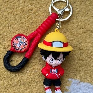 Nica Red and Yellow Character Keychain